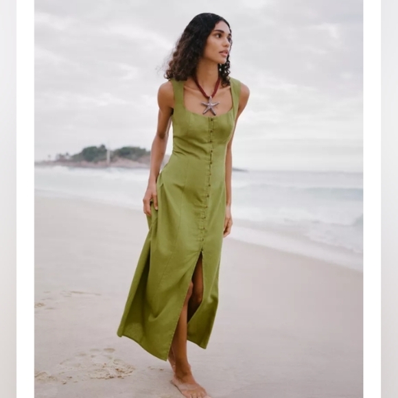 Zara Dresses & Skirts - Zara Linen Midi Dress